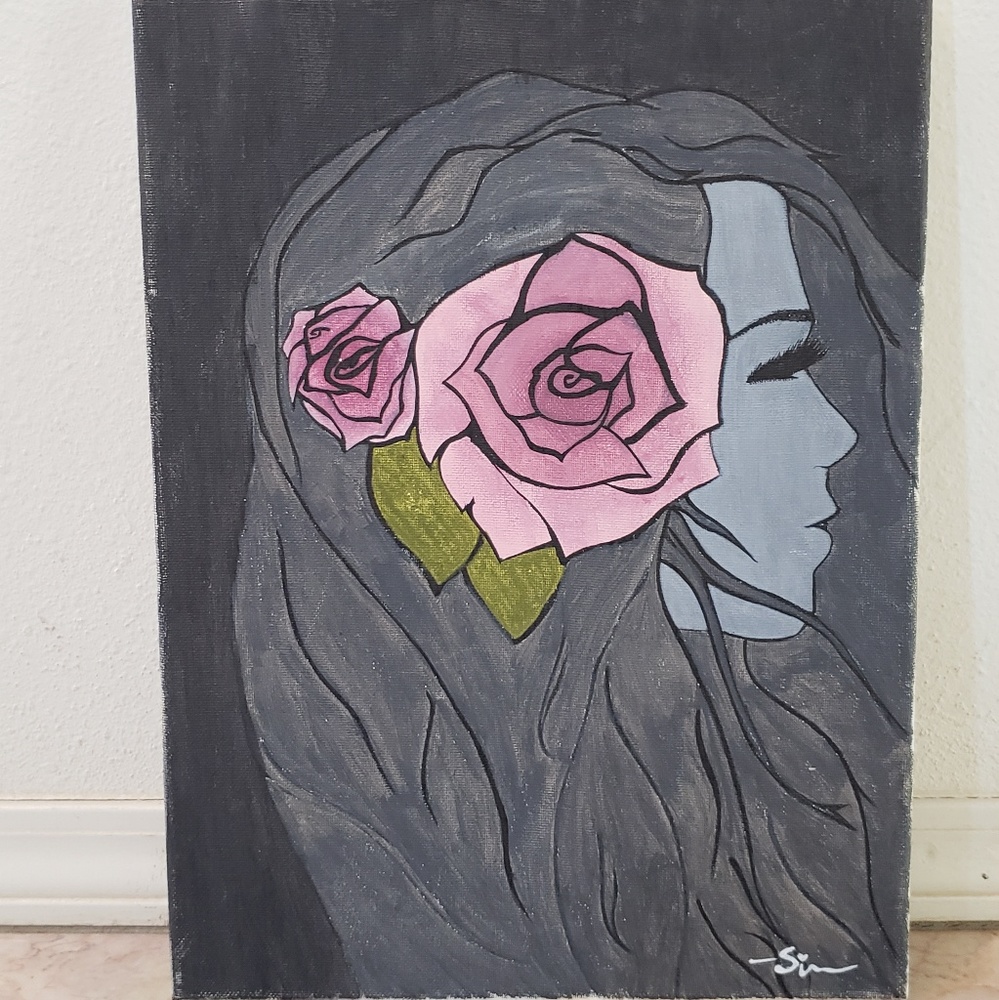 Acrylic canvas painting